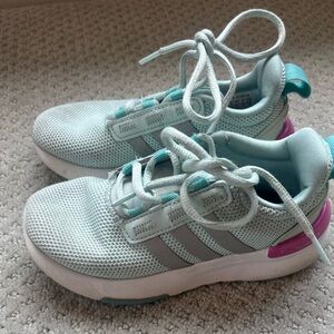 Adidas Blue and Gray Sneakers Lightweight Breathable Design